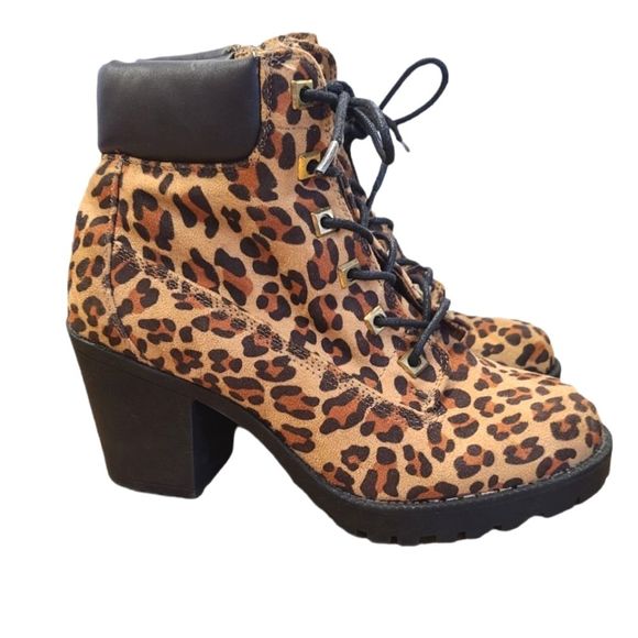 Zigi Soho Shoes - Zigi Soho Leopard Block Heel Booties size 8